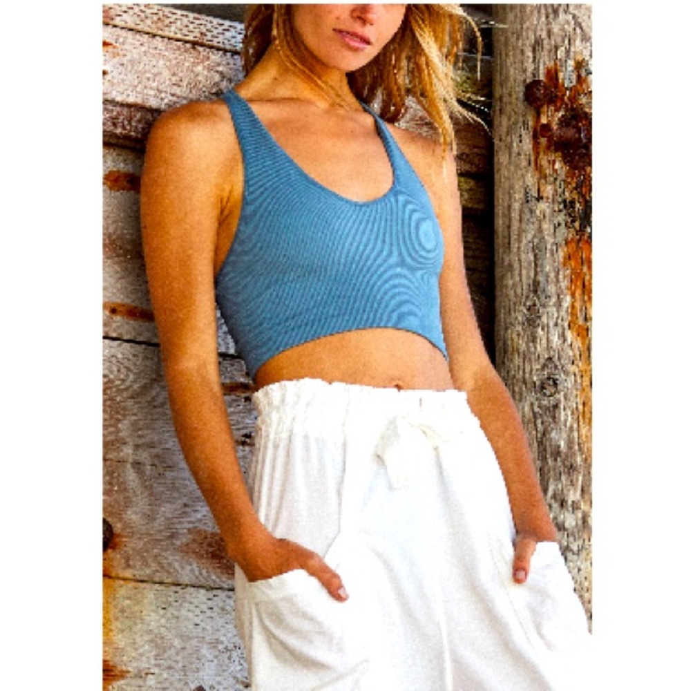 Free Throw Crop Tank Top